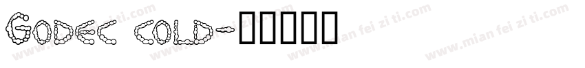 Godec cold字体转换